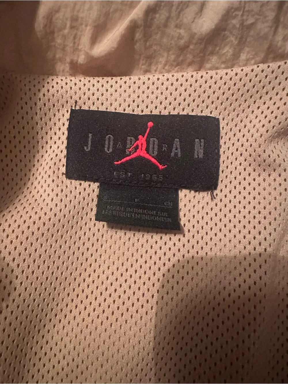 Jordan Men's Light Brown/Tan Windbreaker Jacket